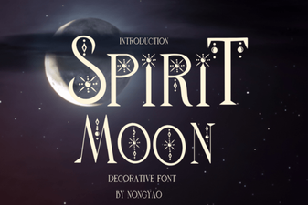 Spirit Moon Font – Elegant Decorative Display Typeface