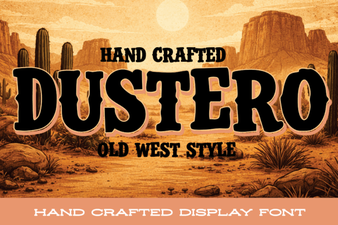 Dustero Font: Bold Display Typography for Creative Projects