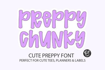 Preppy Chunky Font: Bold Typography for Stylish Projects