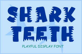 Bold Shark Teeth Font Ideas for Edgy Graphic Design