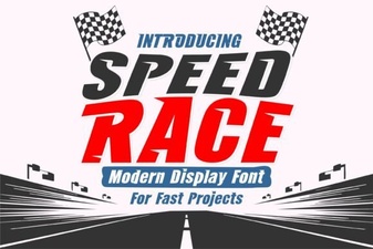 Speed Race Font Free Download - Bold Racing Display Typeface