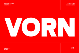 Vorn Font - Free Modern Sans Serif Typeface Download