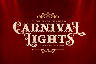 Carnival Lights Font for Vibrant Creative Projects