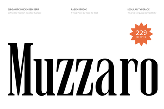 Muzzaro Font: Bold Display Typography for Creative Projects