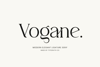 Vogane Font – Elegant Serif Typeface for Modern Design Projects